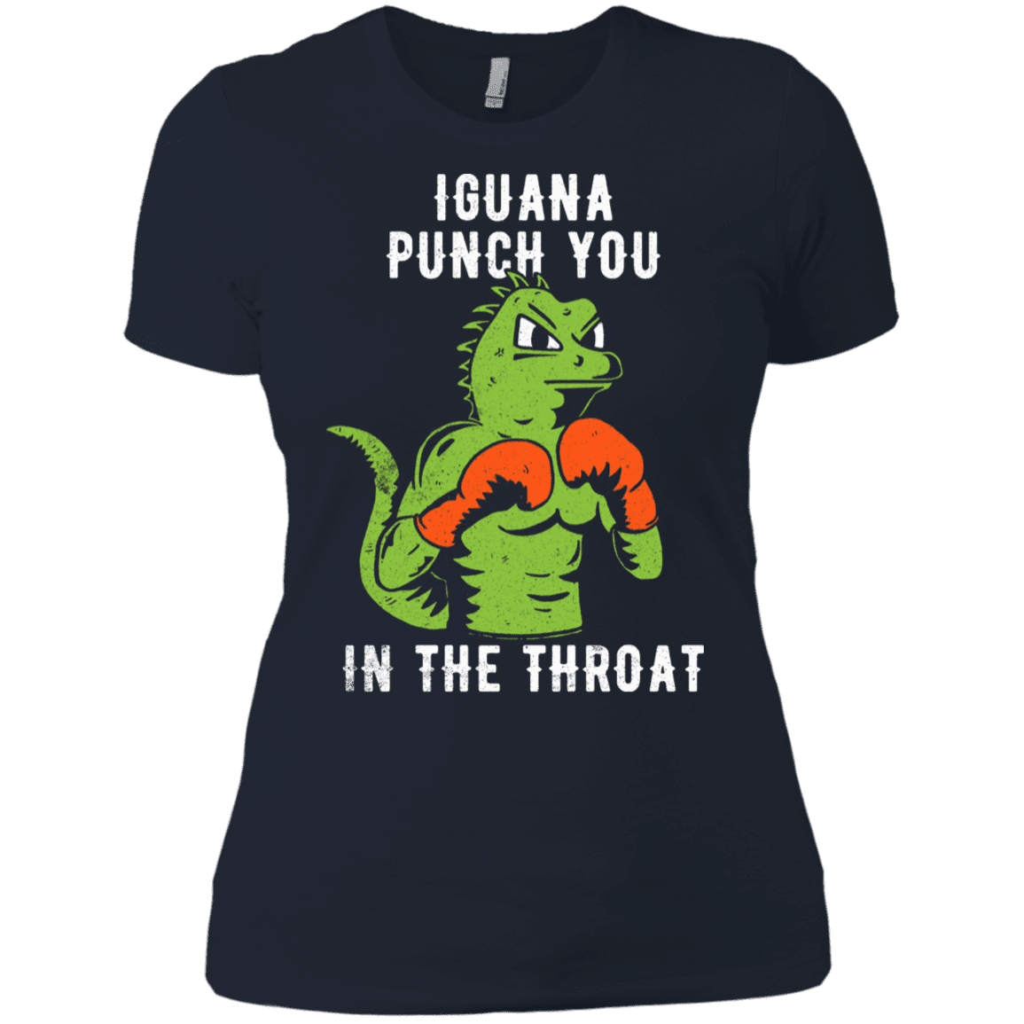 T-Shirts Midnight Navy / X-Small Iguana Punch You Women's Premium T-Shirt