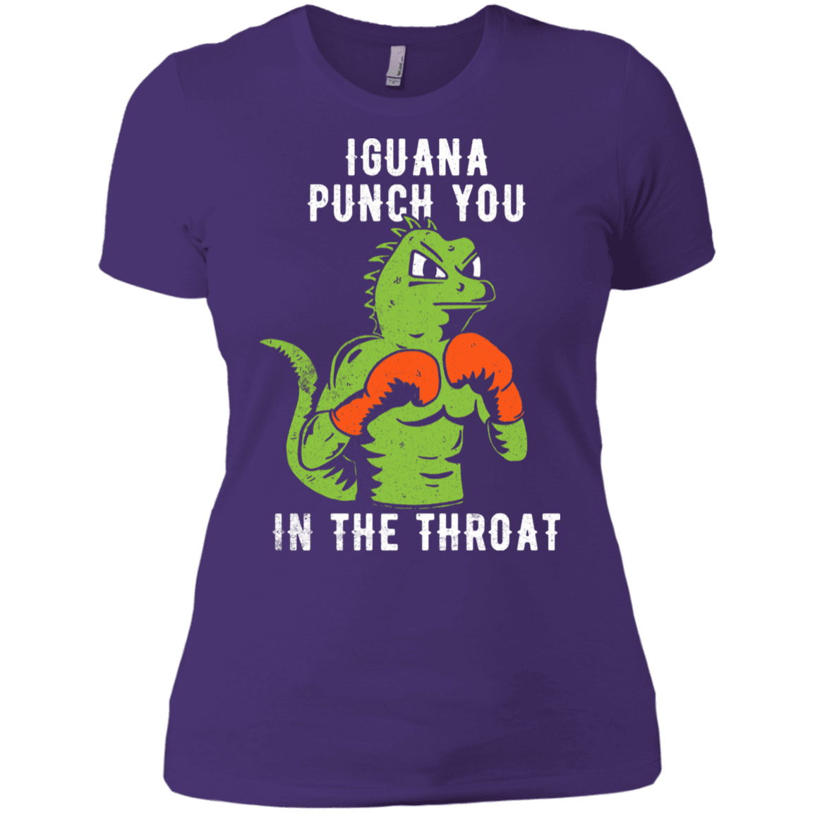 T-Shirts Purple Rush/ / X-Small Iguana Punch You Women's Premium T-Shirt