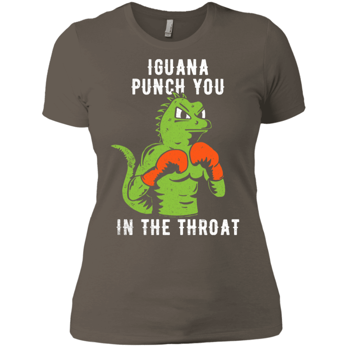 T-Shirts Warm Grey / X-Small Iguana Punch You Women's Premium T-Shirt
