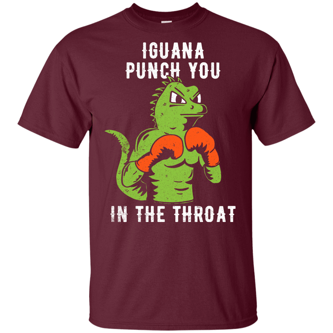 T-Shirts Maroon / YXS Iguana Punch You Youth T-Shirt