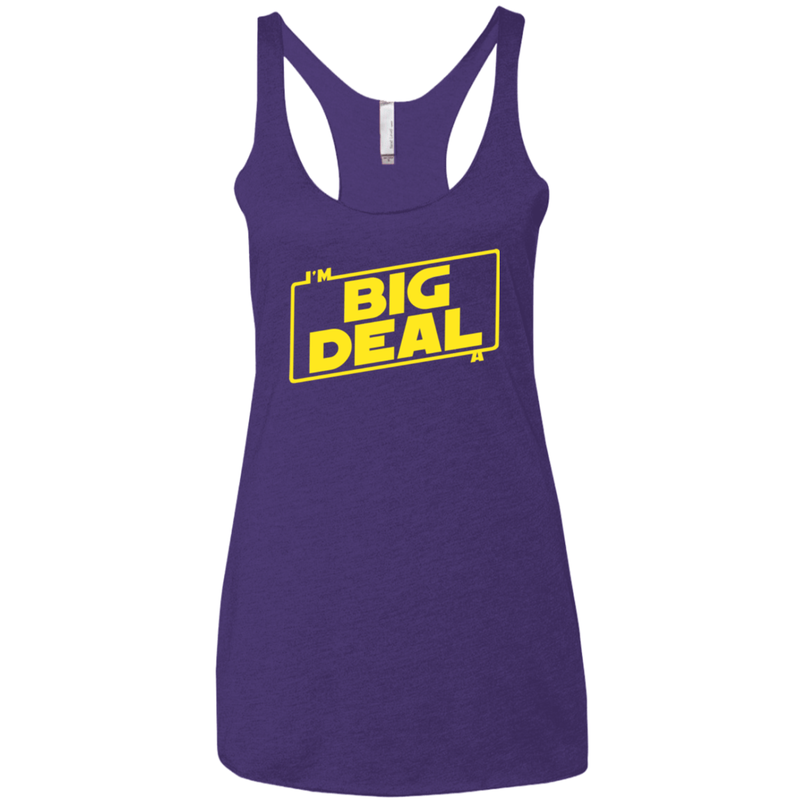 T-Shirts Purple / X-Small Im a Big Deal Women's Triblend Racerback Tank