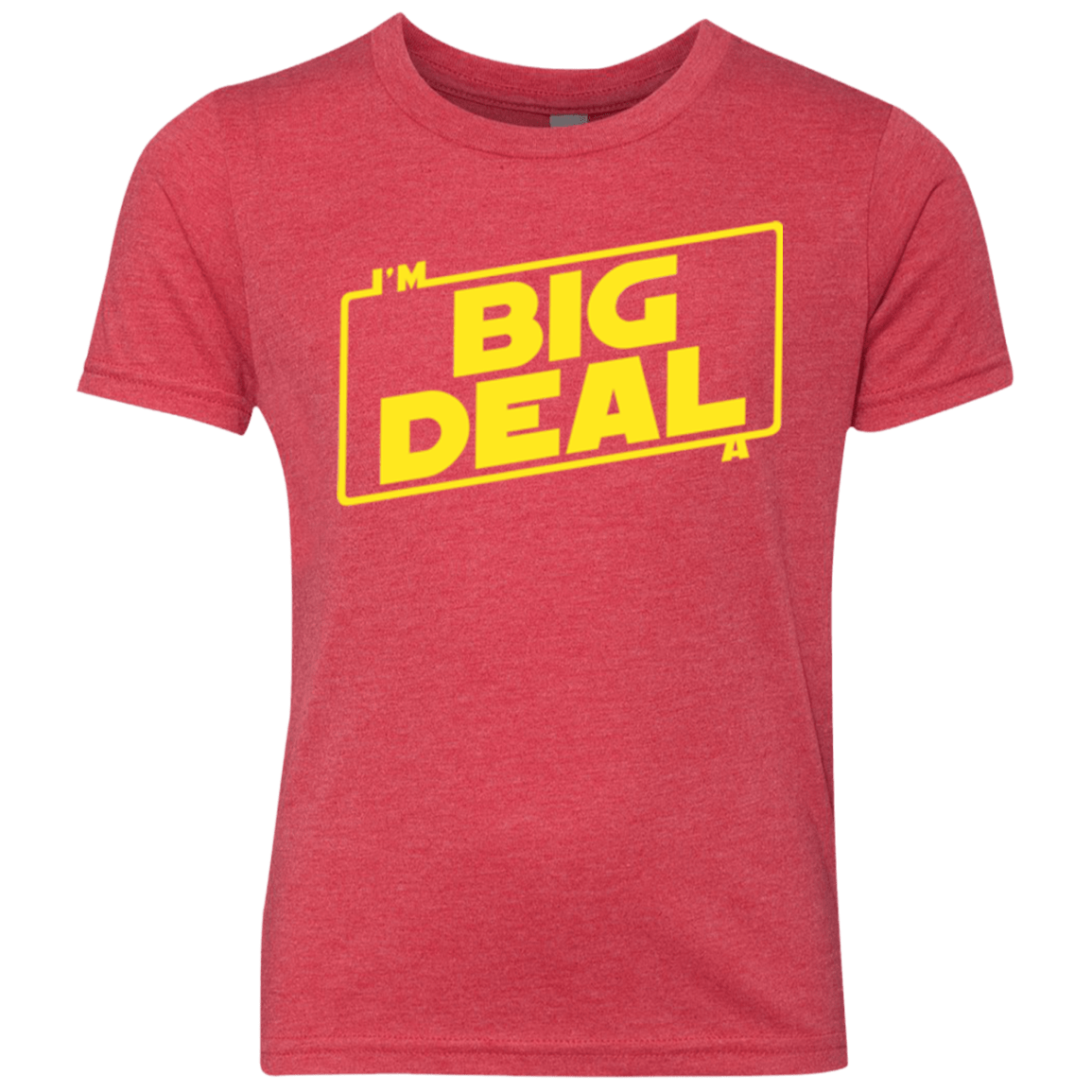 T-Shirts Vintage Red / YXS Im a Big Deal Youth Triblend T-Shirt