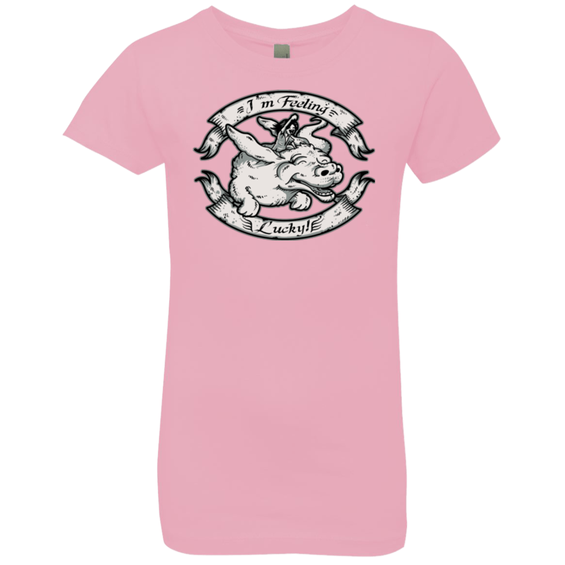 T-Shirts Light Pink / YXS IM FEELING LUCKY Girls Premium T-Shirt
