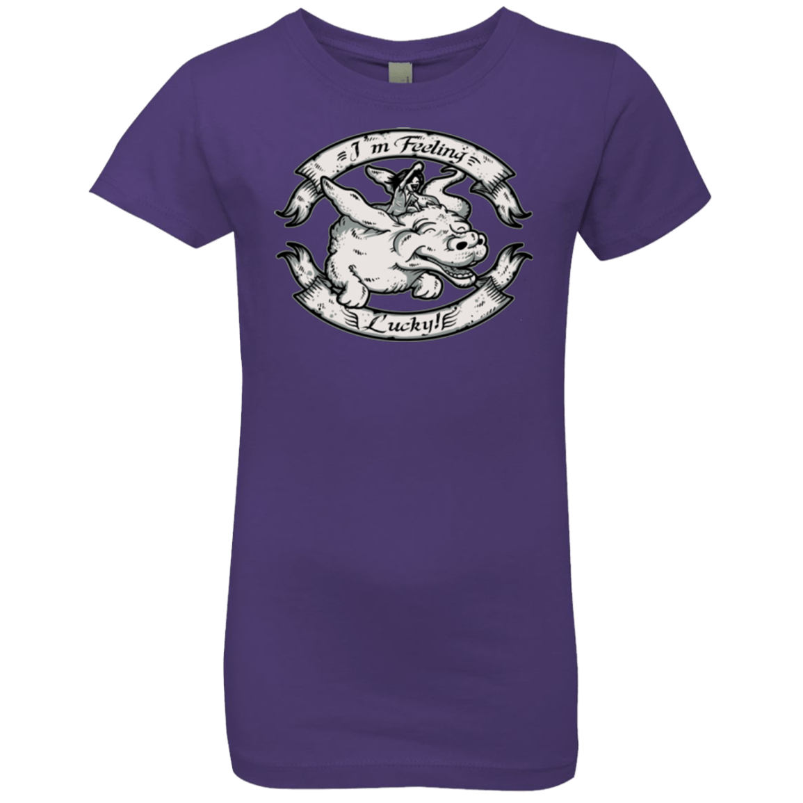 T-Shirts Purple Rush / YXS IM FEELING LUCKY Girls Premium T-Shirt