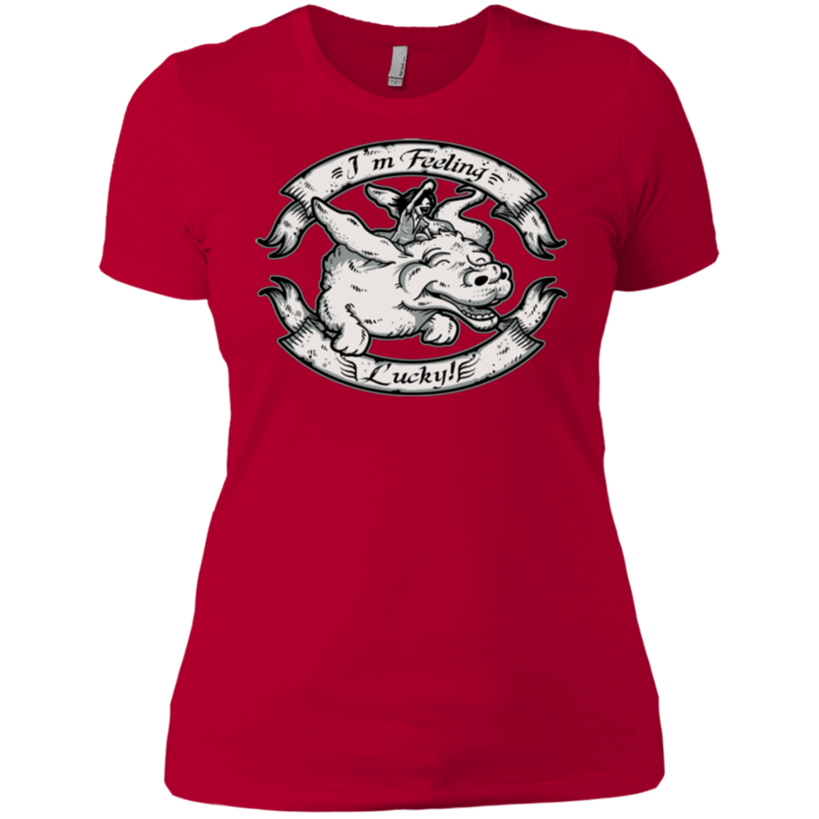 T-Shirts Red / X-Small IM FEELING LUCKY Women's Premium T-Shirt