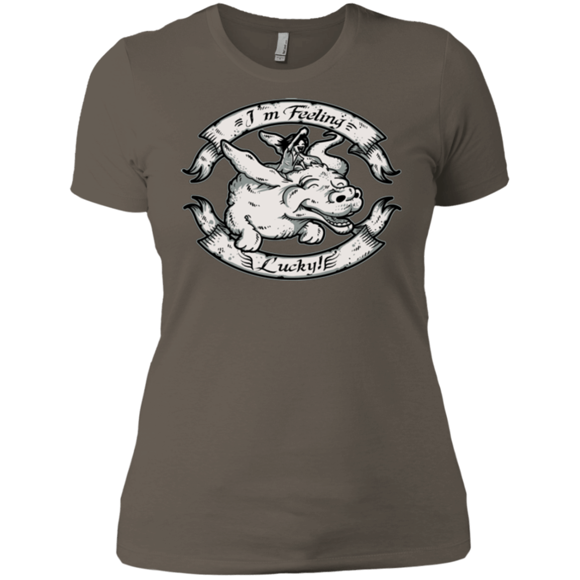 T-Shirts Warm Grey / X-Small IM FEELING LUCKY Women's Premium T-Shirt
