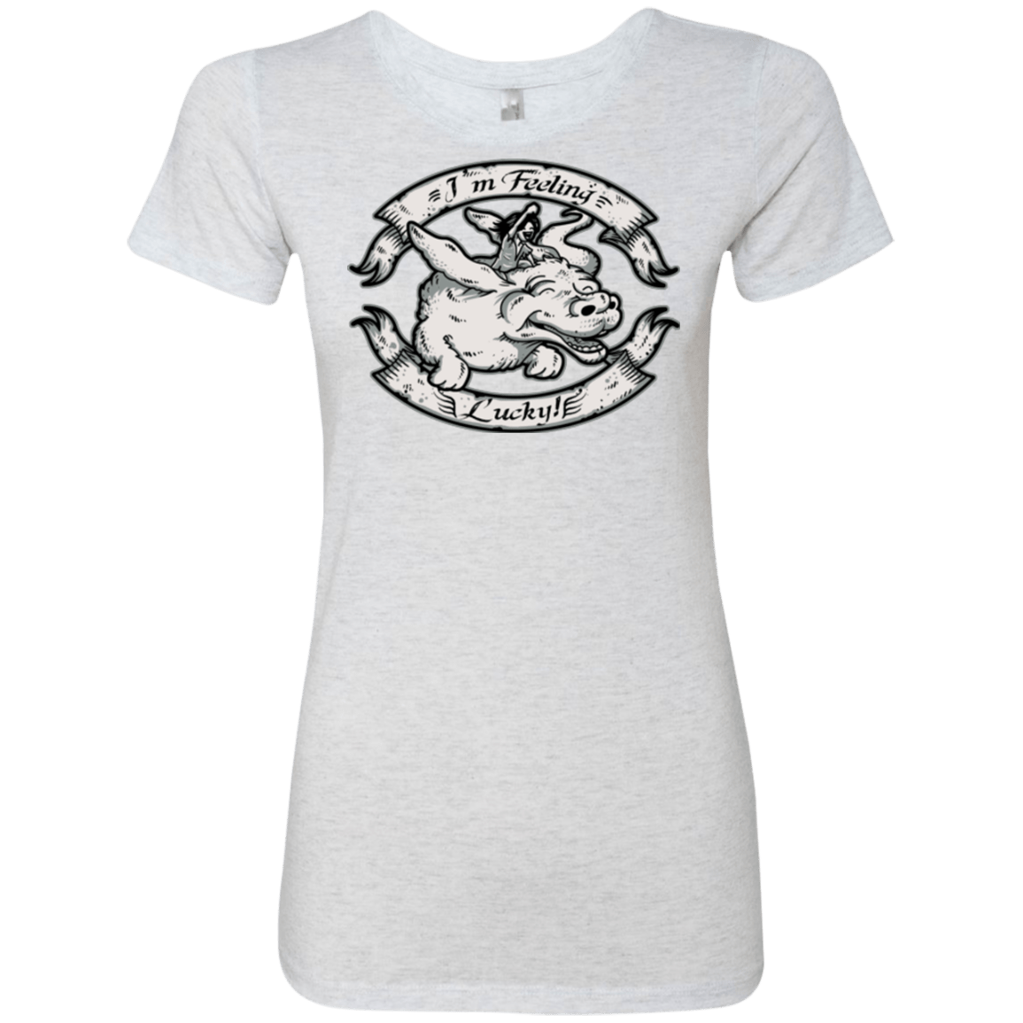 T-Shirts Heather White / Small IM FEELING LUCKY Women's Triblend T-Shirt