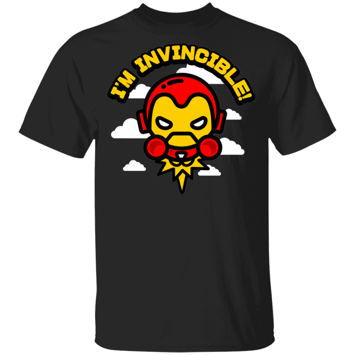 T-Shirts Black / YXS Im Invincible Youth T-Shirt