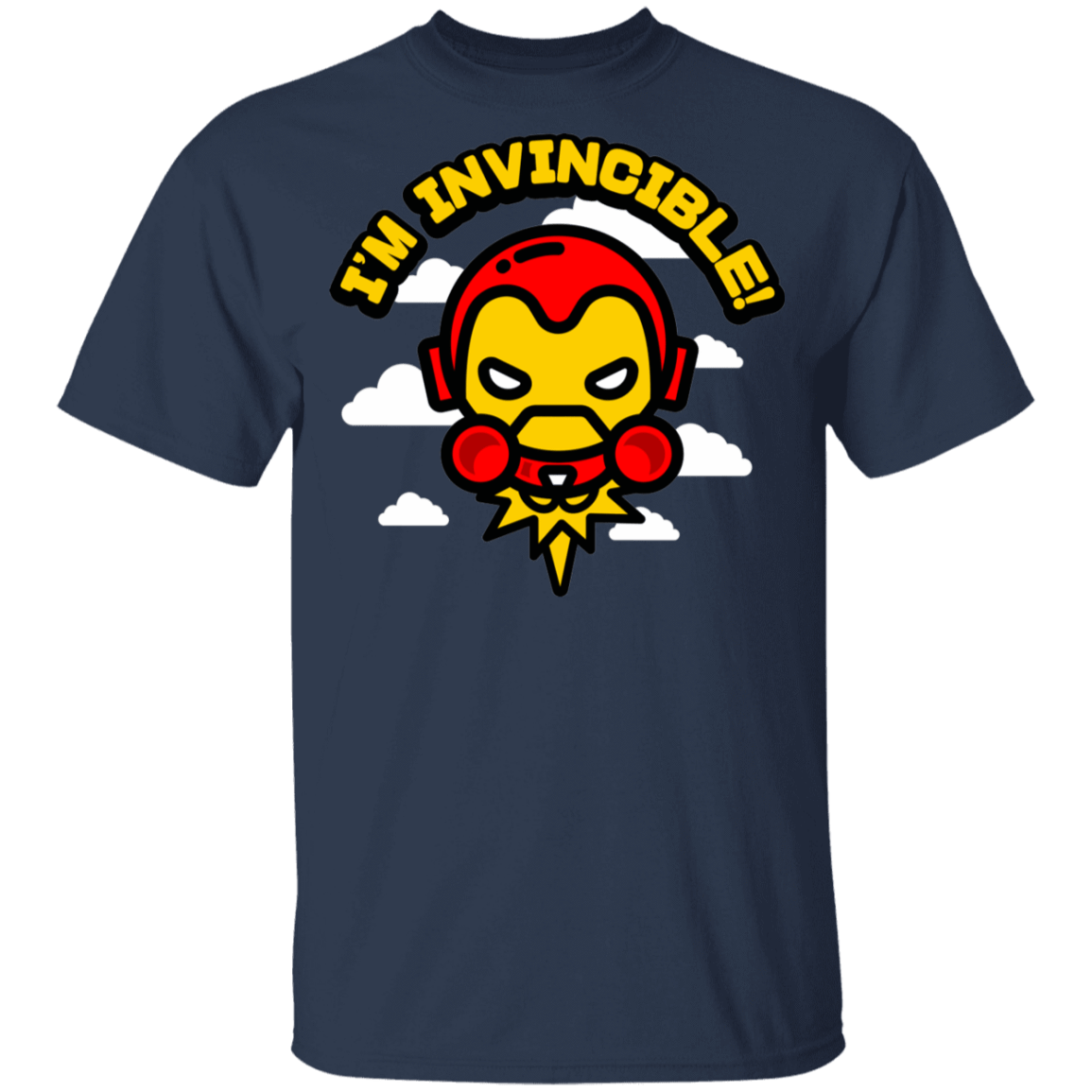 T-Shirts Navy / YXS Im Invincible Youth T-Shirt