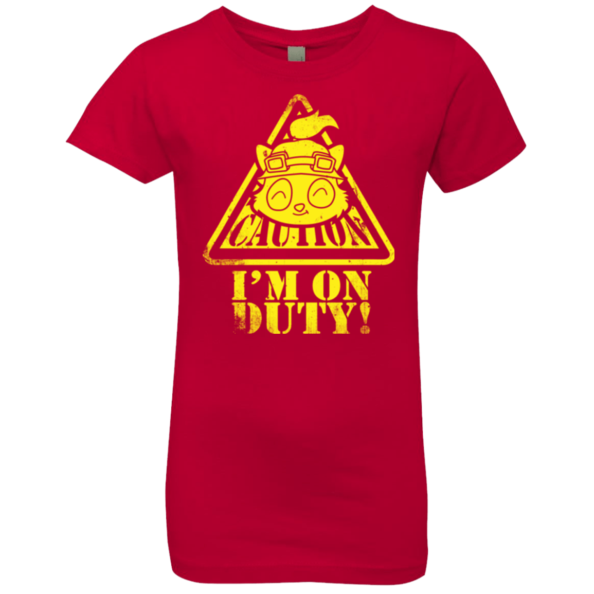 T-Shirts Red / YXS Im on duty Girls Premium T-Shirt