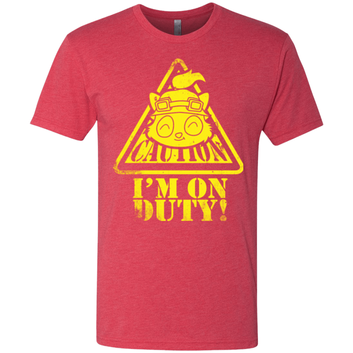 T-Shirts Vintage Red / Small Im on duty Men's Triblend T-Shirt