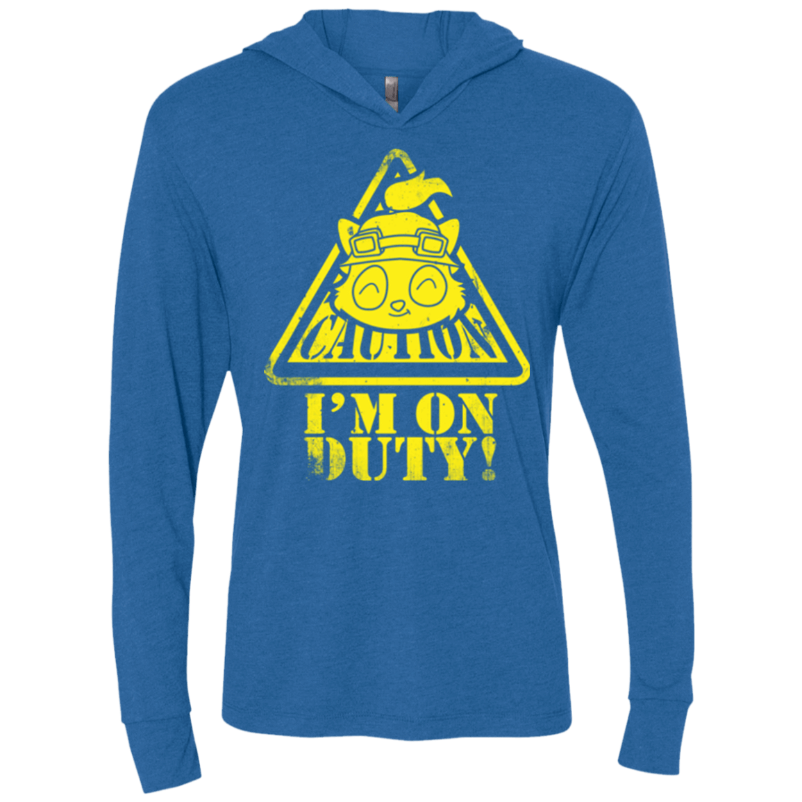 T-Shirts Vintage Royal / X-Small Im on duty Triblend Long Sleeve Hoodie Tee