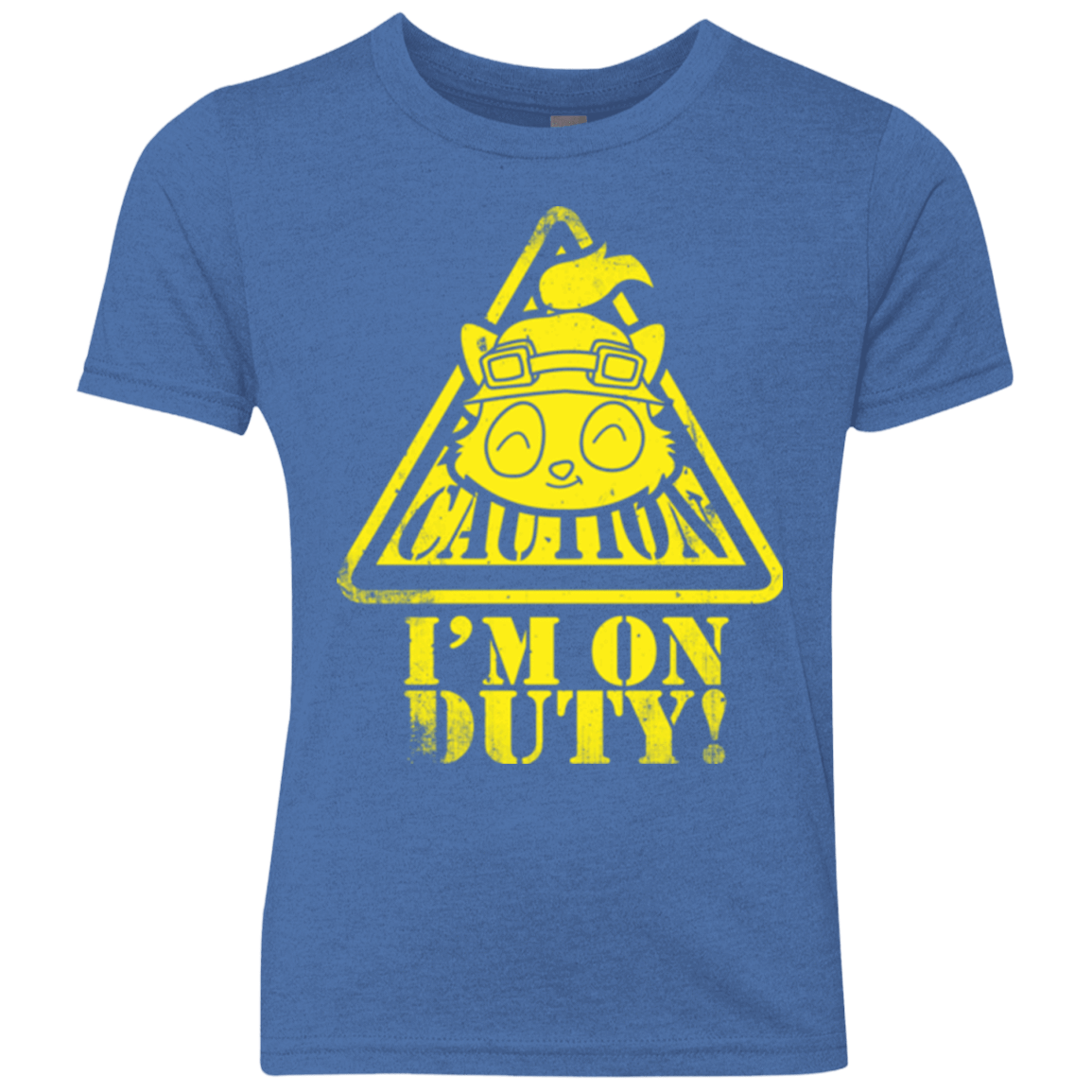 T-Shirts Vintage Royal / YXS Im on duty Youth Triblend T-Shirt