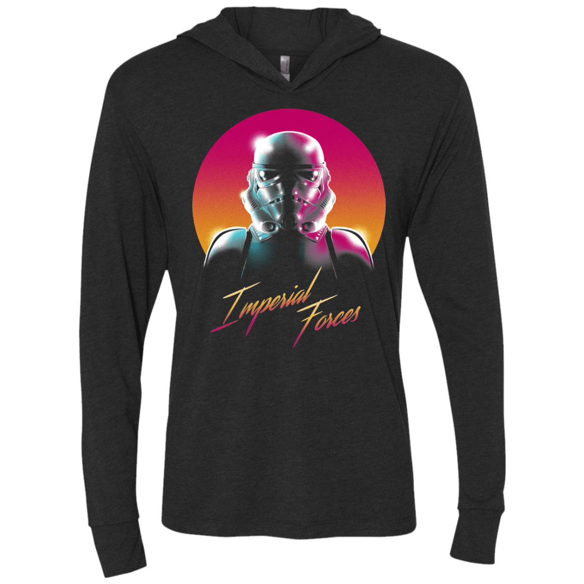 T-Shirts Vintage Black / X-Small Imperial Forces Triblend Long Sleeve Hoodie Tee