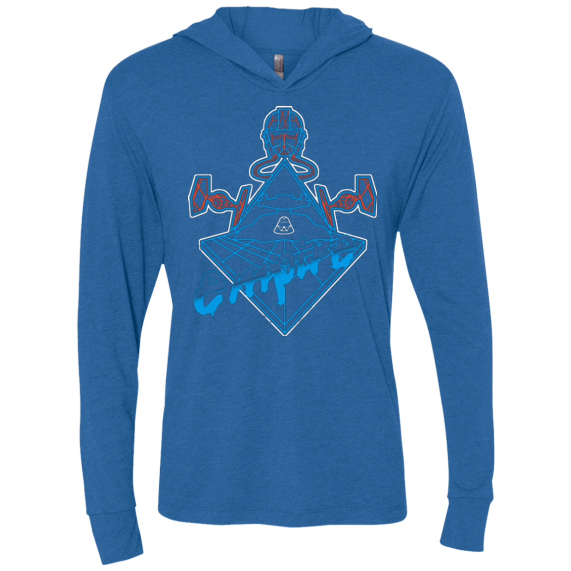 T-Shirts Vintage Royal / X-Small Imperial Punk Triblend Long Sleeve Hoodie Tee