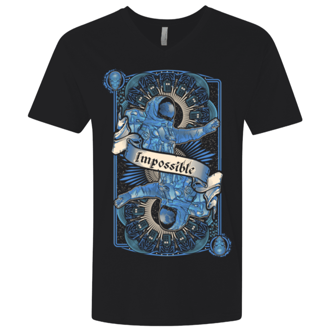T-Shirts Black / X-Small Impossible Astronaut Men's Premium V-Neck