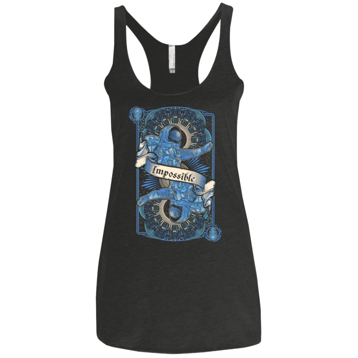 T-Shirts Vintage Black / X-Small Impossible Astronaut Women's Triblend Racerback Tank