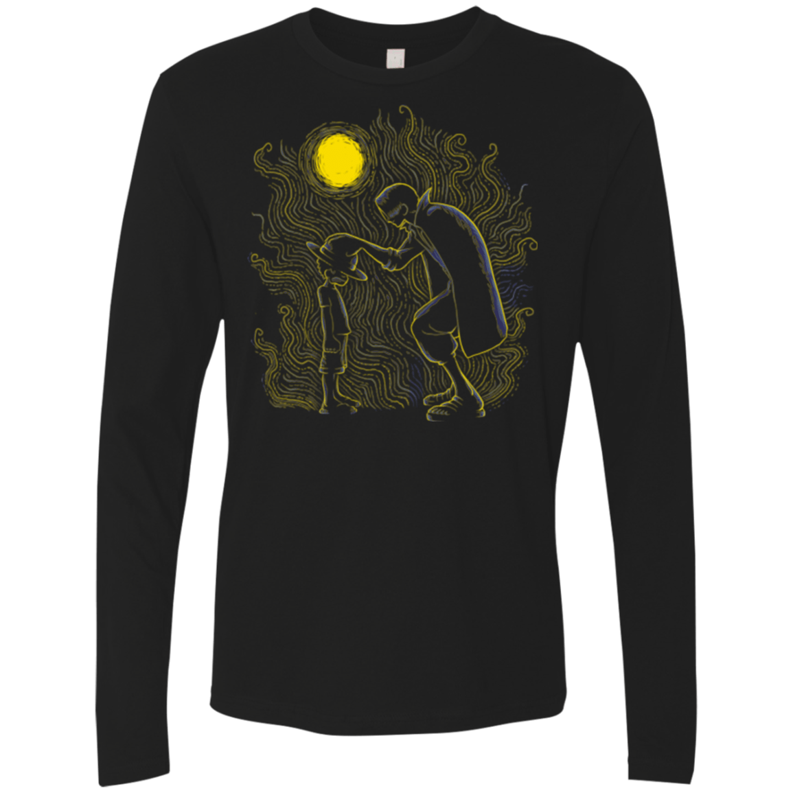 T-Shirts Black / Small Impressionist Pirates Men's Premium Long Sleeve