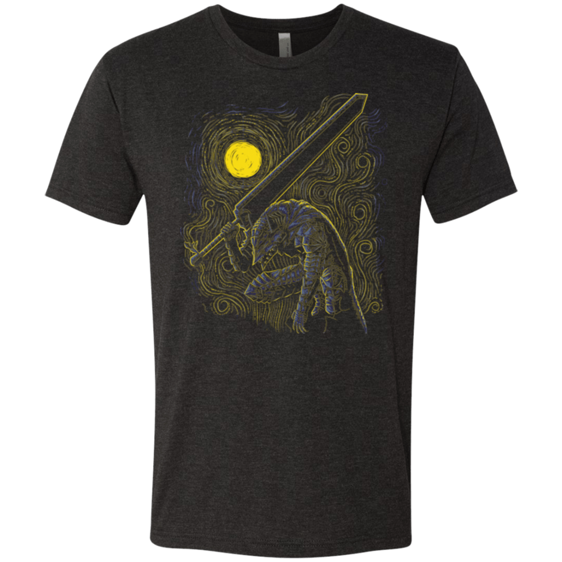 T-Shirts Vintage Black / Small Impressionist Swordman Men's Triblend T-Shirt