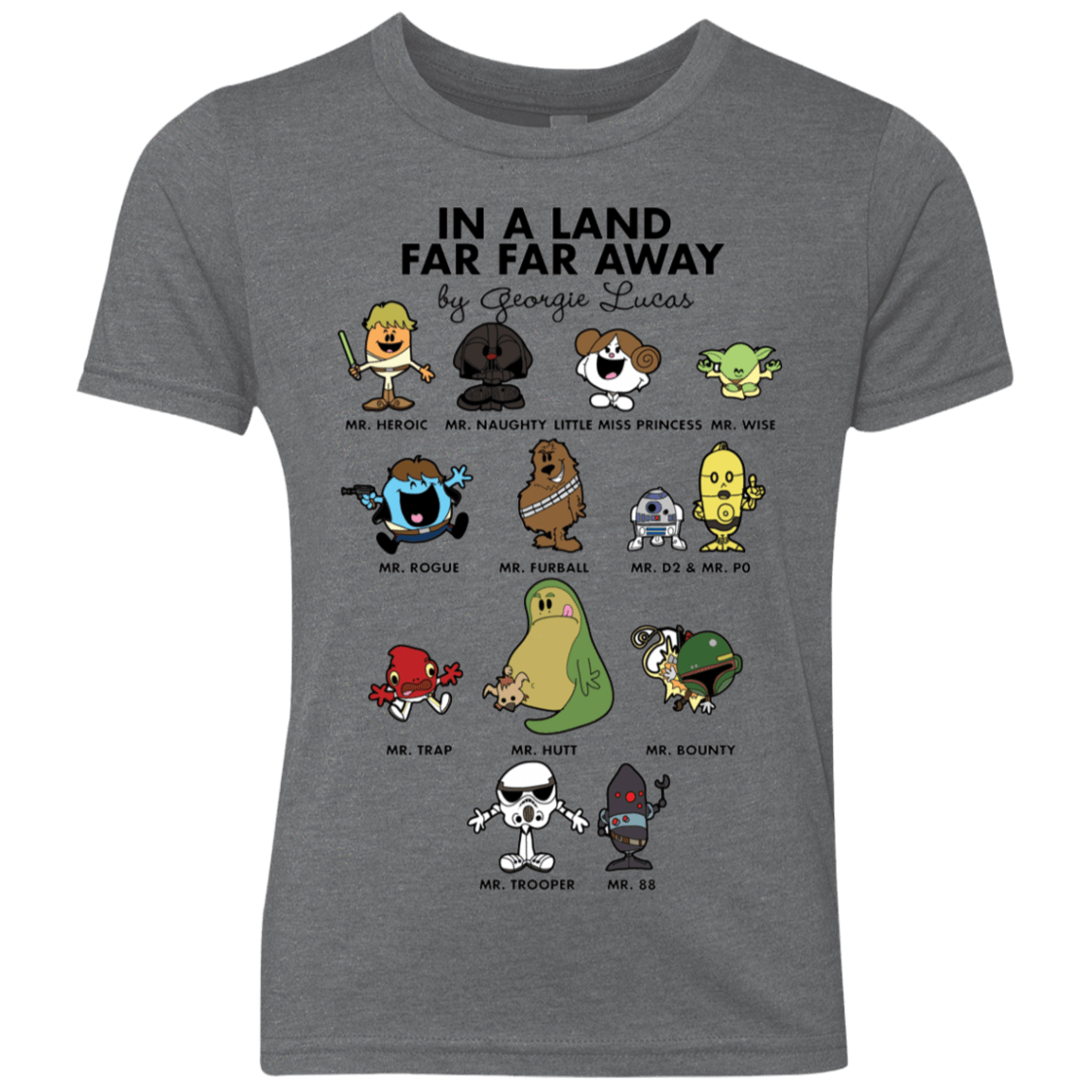 T-Shirts Premium Heather / YXS In a Land Far Far Away Youth Triblend T-Shirt