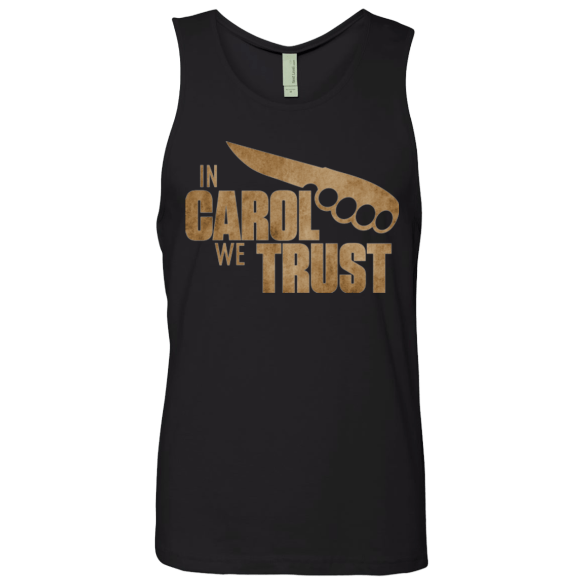 T-Shirts Black / Small In Carol We Trust Men's Premium Tank Top