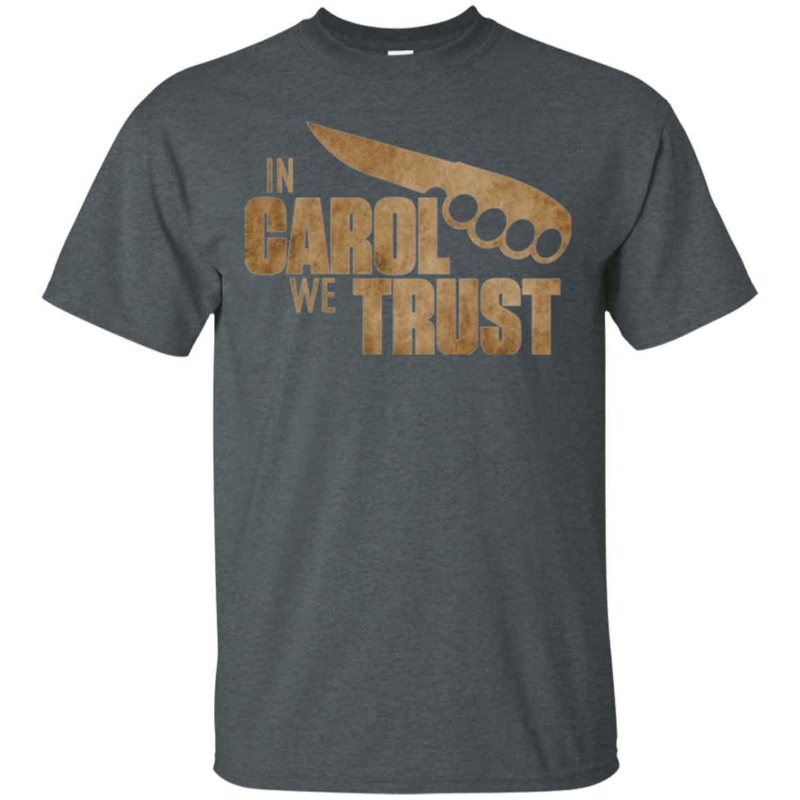 T-Shirts Dark Heather / Small In Carol We Trust T-Shirt