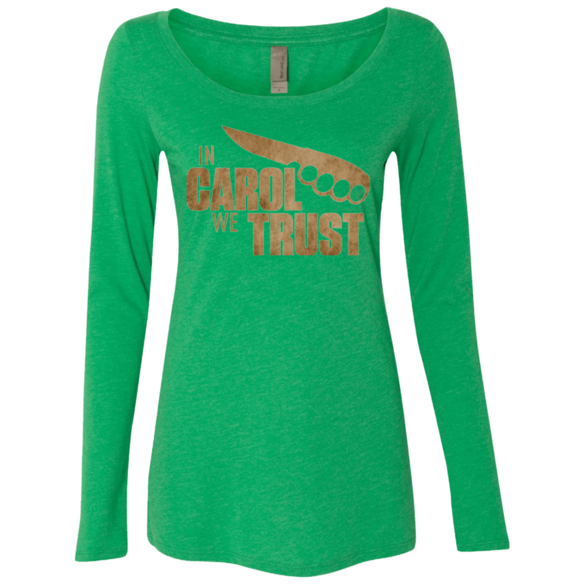 T-Shirts Envy / Small In Carol We Trust Women's Triblend Long Sleeve Shirt