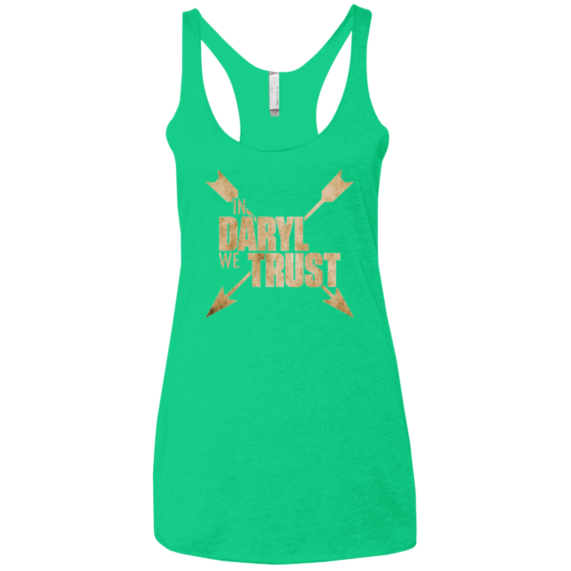 T-Shirts Envy / X-Small In Daryl We Trust Women's Triblend Racerback Tank