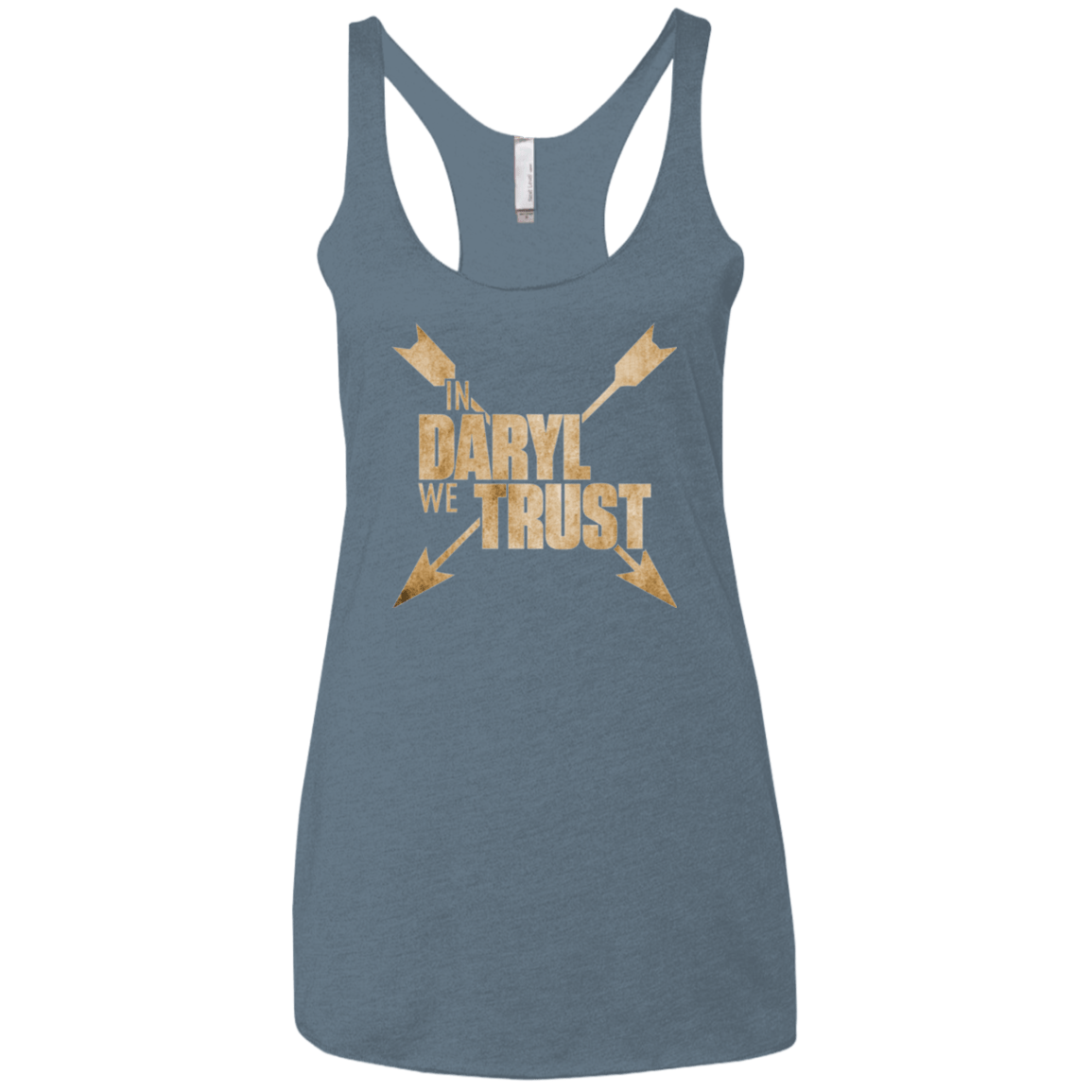 T-Shirts Indigo / X-Small In Daryl We Trust Women's Triblend Racerback Tank