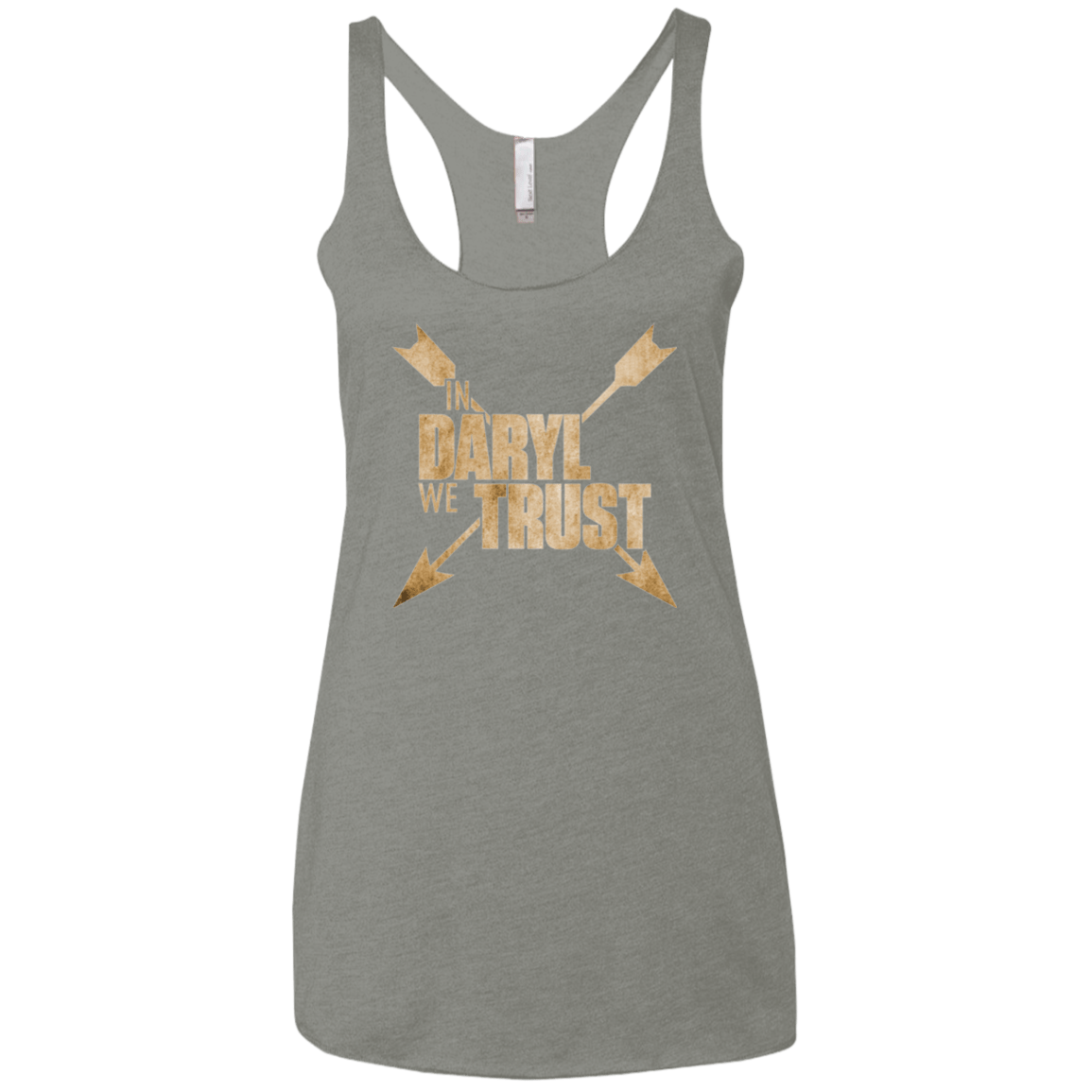 T-Shirts Venetian Grey / X-Small In Daryl We Trust Women's Triblend Racerback Tank