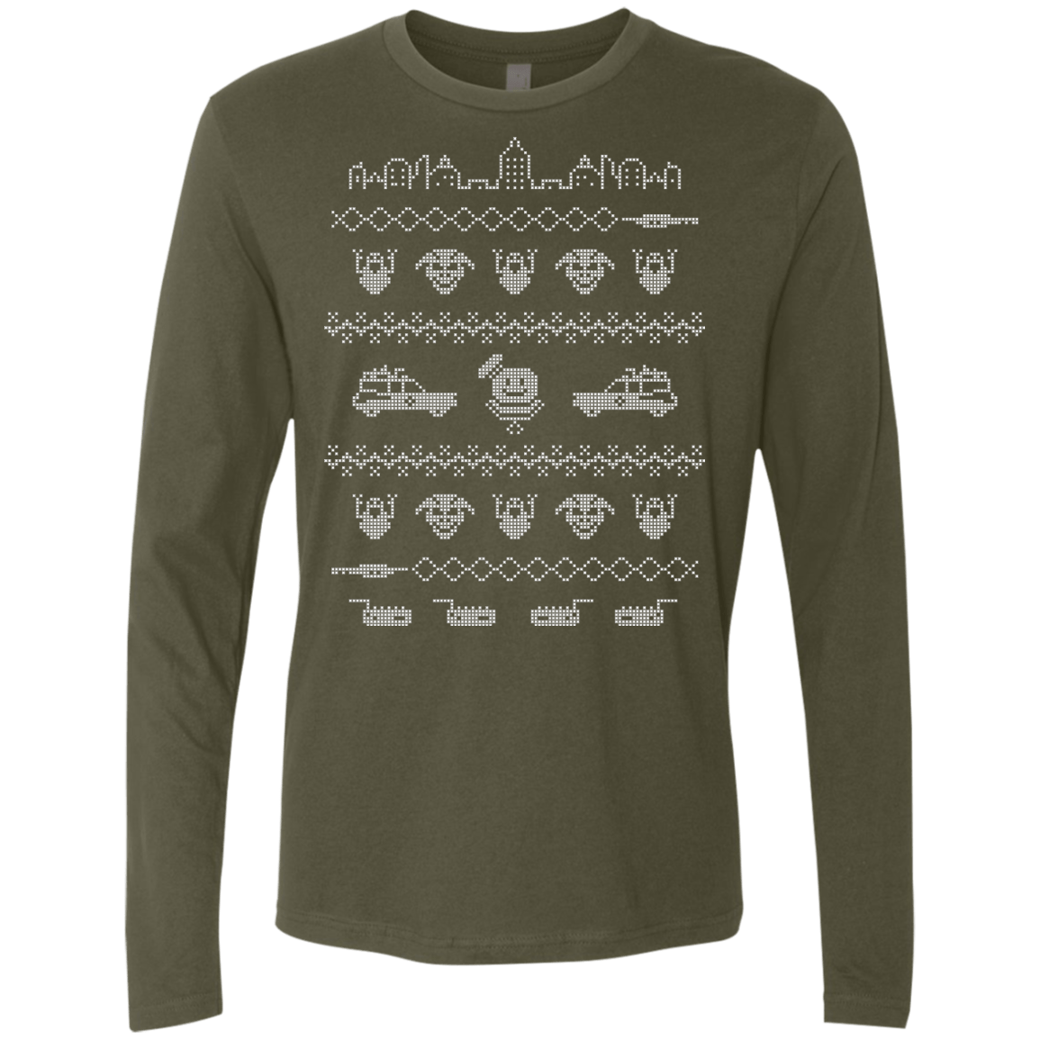 T-Shirts Military Green / Small In High Spirits Men's Premium Long Sleeve