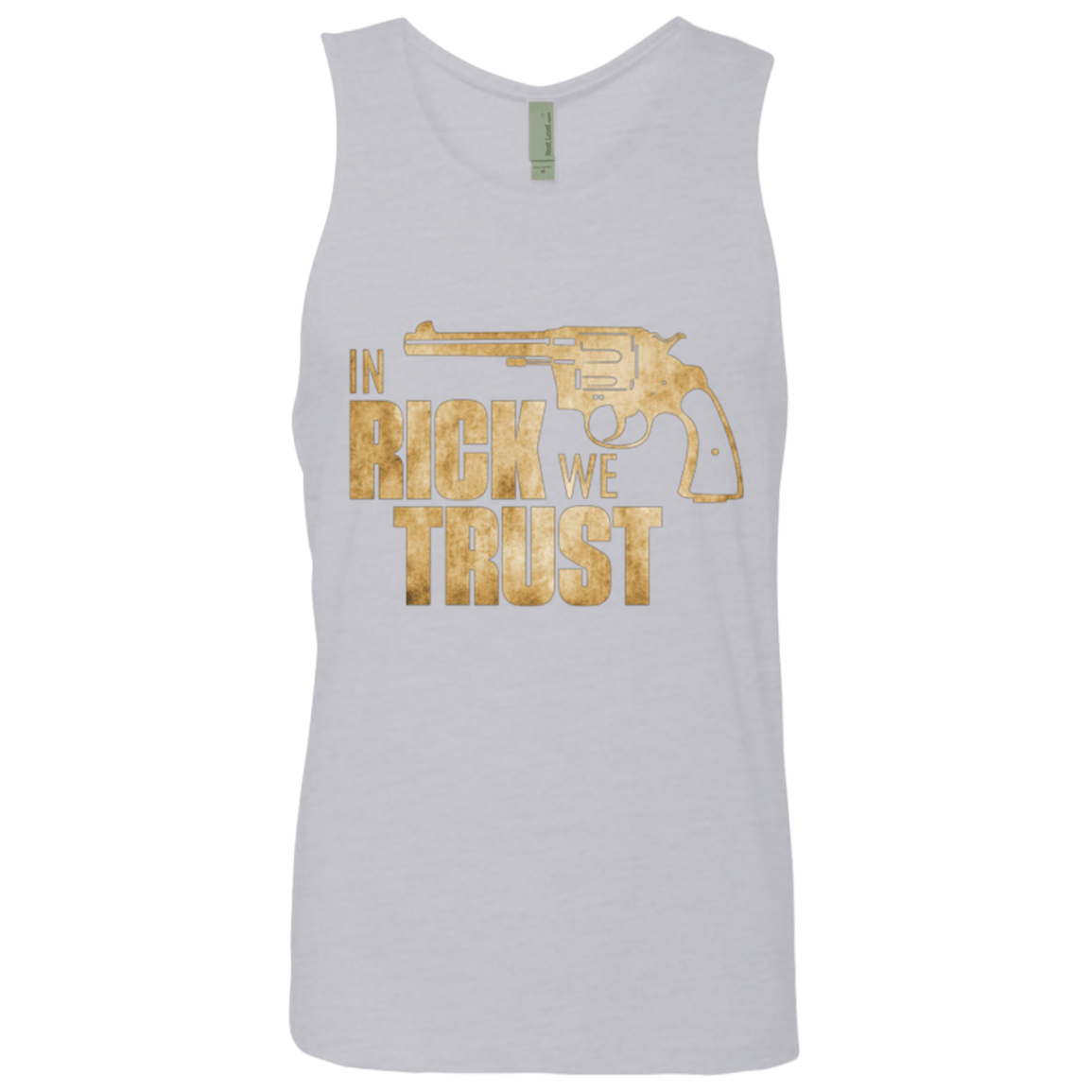 T-Shirts Heather Grey / Small In Rick We Trust Men's Premium Tank Top