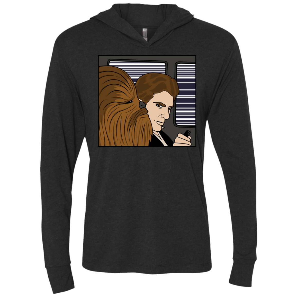 T-Shirts Vintage Black / X-Small In the Falcon! Triblend Long Sleeve Hoodie Tee