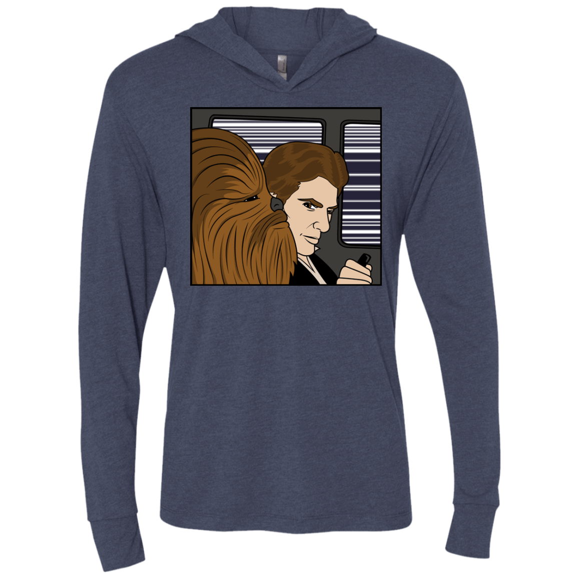 T-Shirts Vintage Navy / X-Small In the Falcon! Triblend Long Sleeve Hoodie Tee