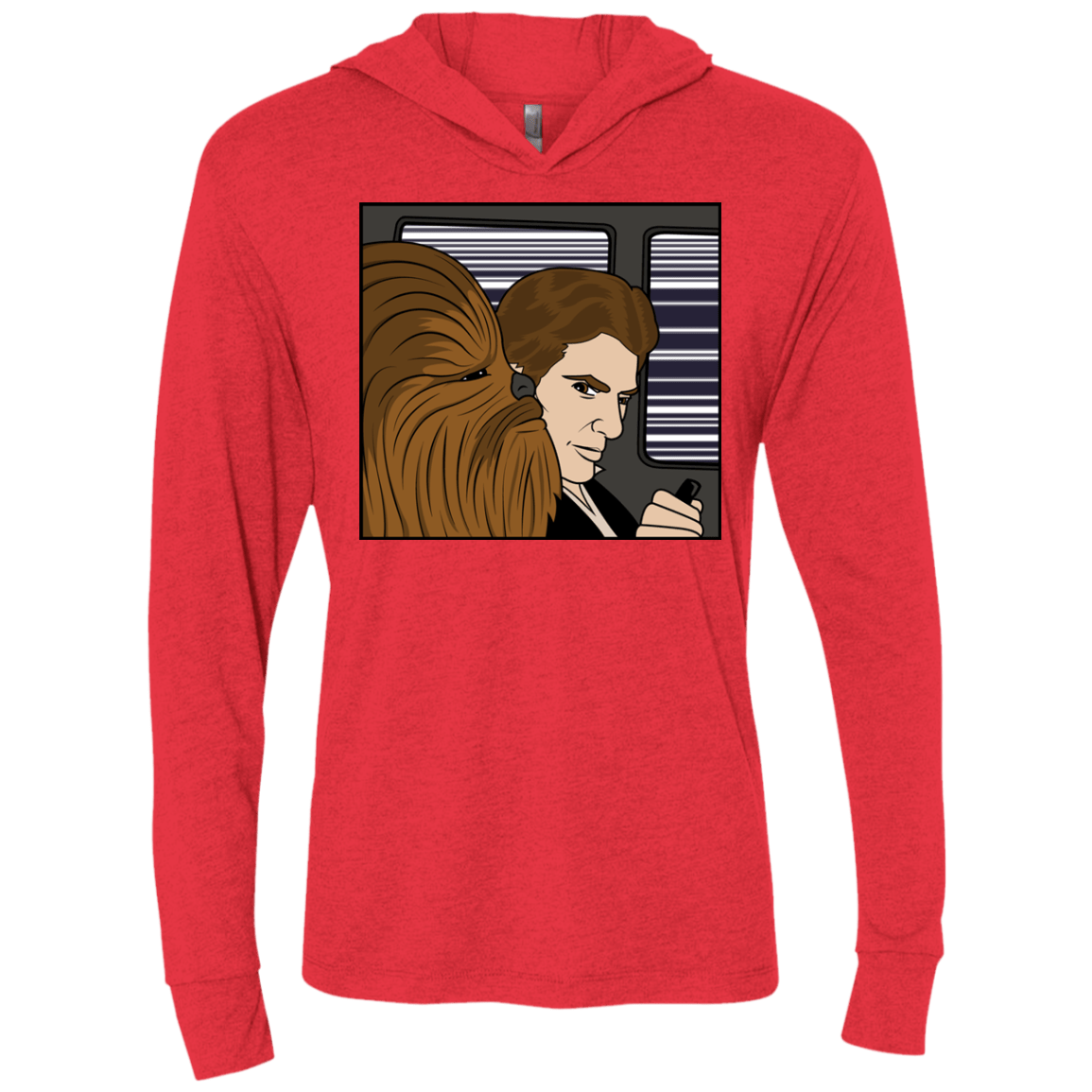 T-Shirts Vintage Red / X-Small In the Falcon! Triblend Long Sleeve Hoodie Tee