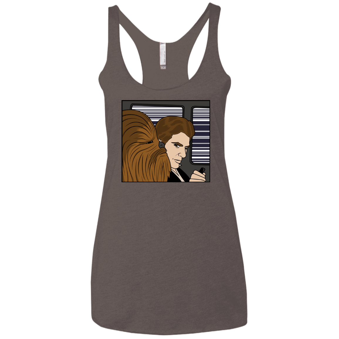 T-Shirts Macchiato / X-Small In the Falcon! Women's Triblend Racerback Tank