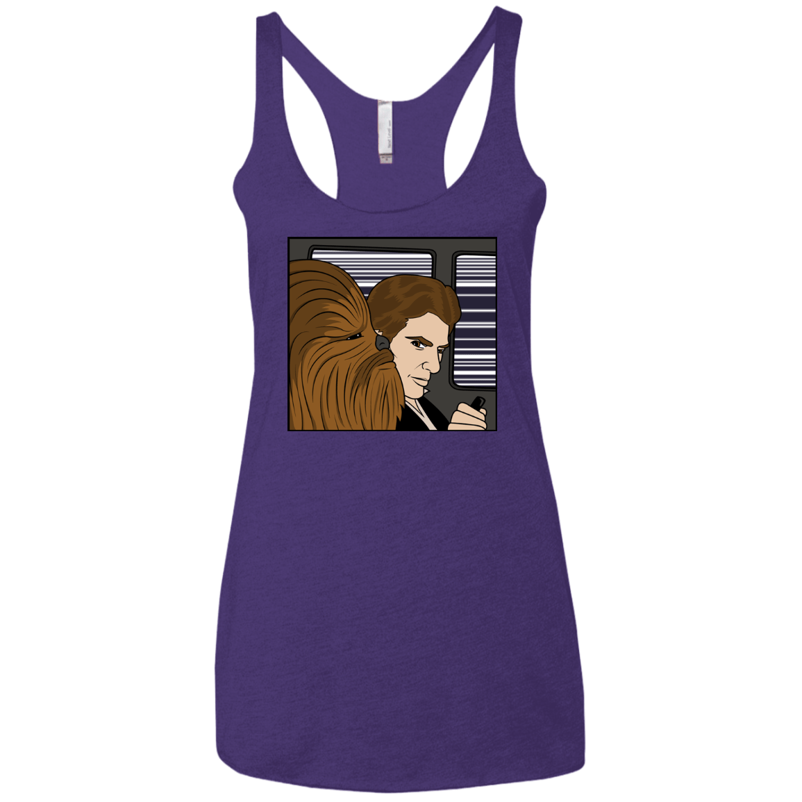 T-Shirts Purple Rush / X-Small In the Falcon! Women's Triblend Racerback Tank