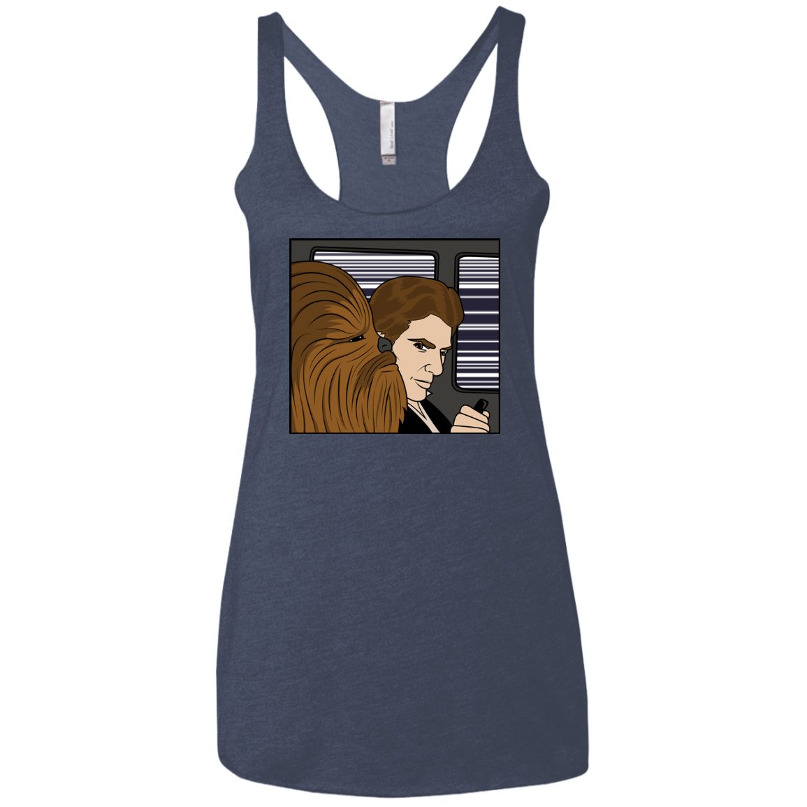 T-Shirts Vintage Navy / X-Small In the Falcon! Women's Triblend Racerback Tank