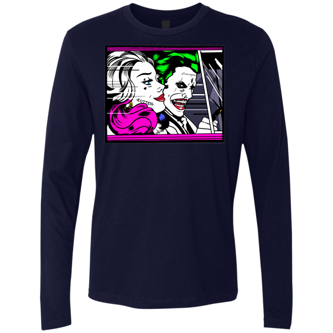T-Shirts Midnight Navy / Small In The Jokecar Men's Premium Long Sleeve
