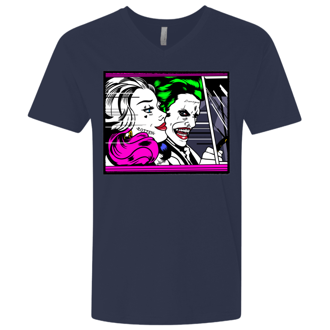 T-Shirts Midnight Navy / X-Small In The Jokecar Men's Premium V-Neck