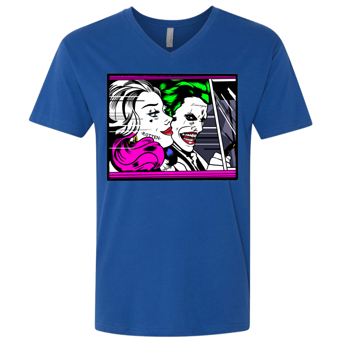 T-Shirts Royal / X-Small In The Jokecar Men's Premium V-Neck