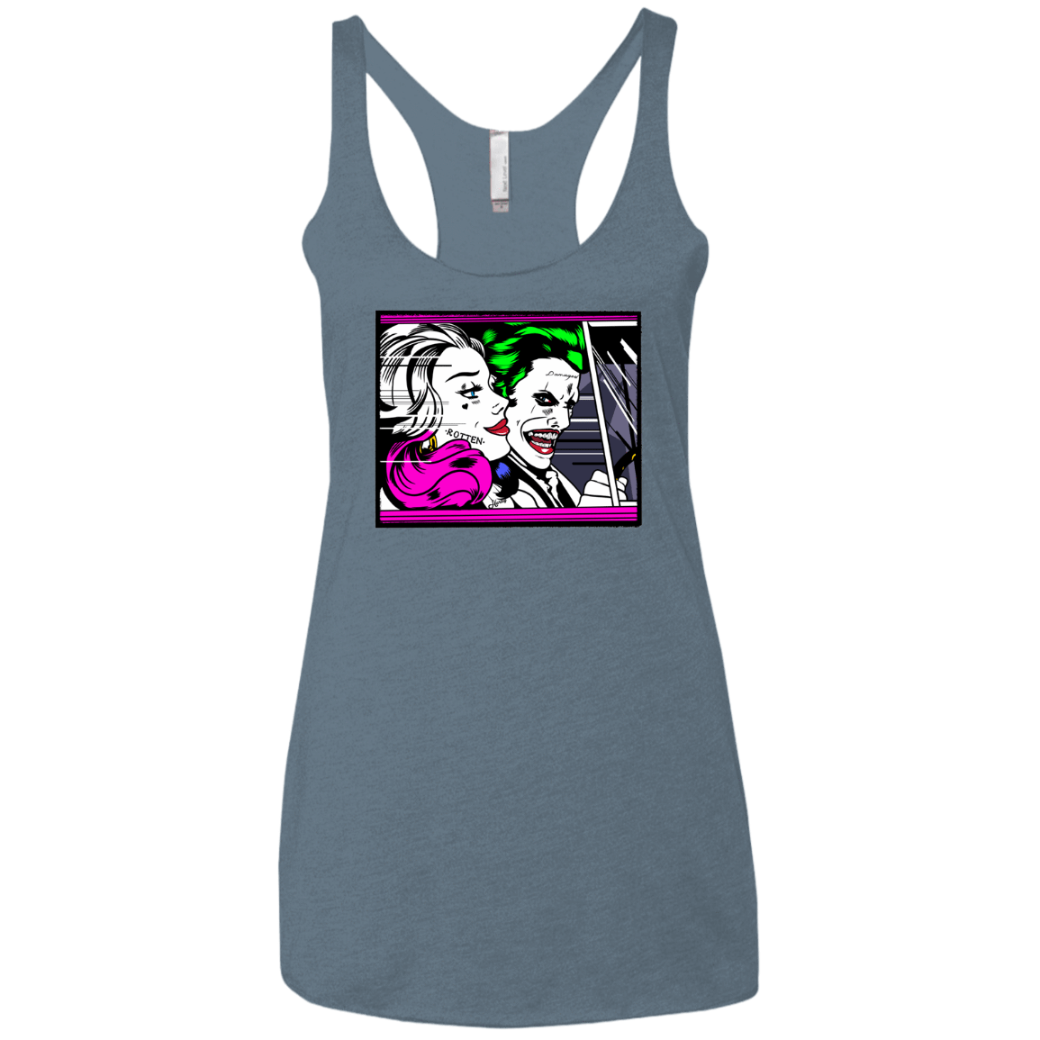 T-Shirts Indigo / X-Small In The Jokecar Women's Triblend Racerback Tank