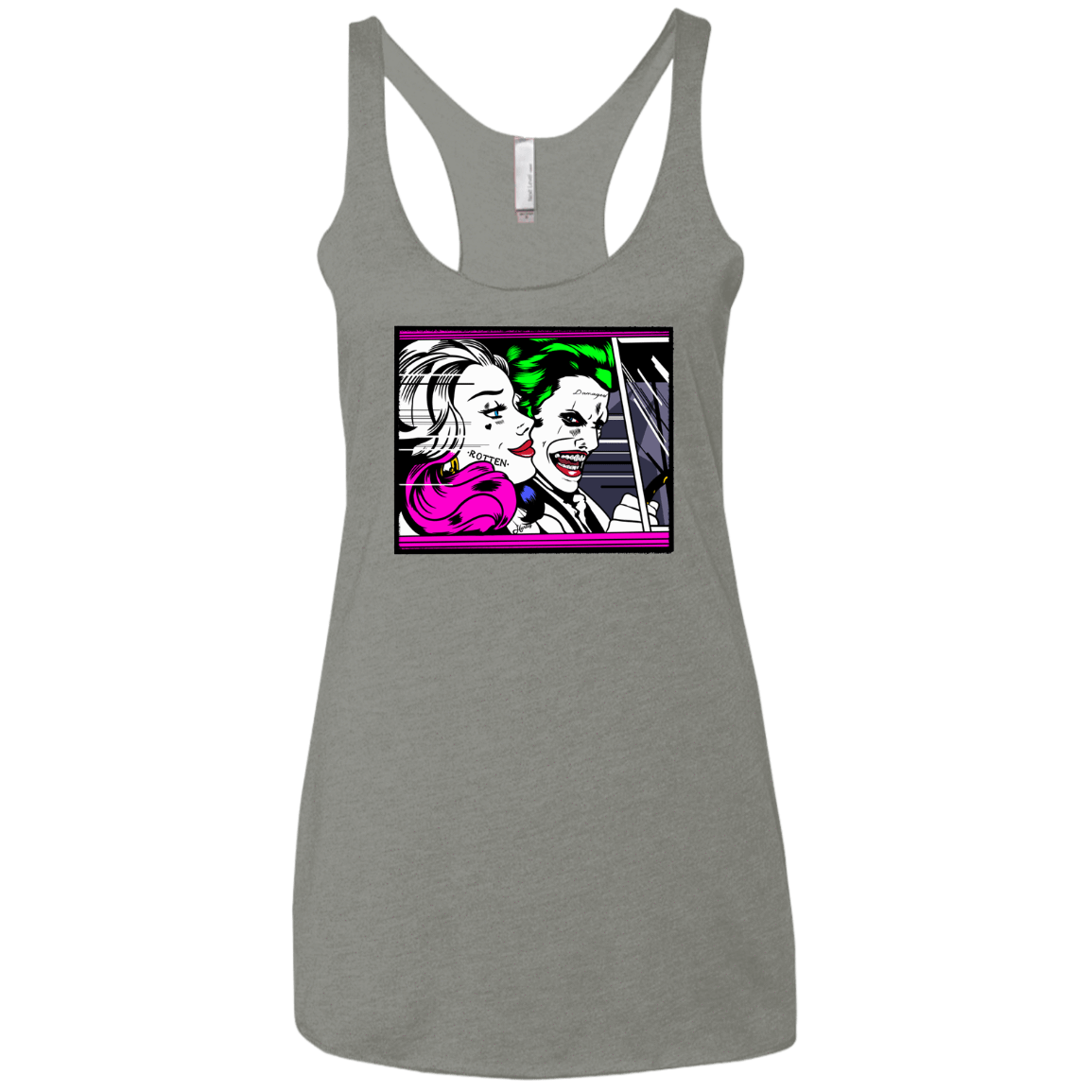 T-Shirts Venetian Grey / X-Small In The Jokecar Women's Triblend Racerback Tank