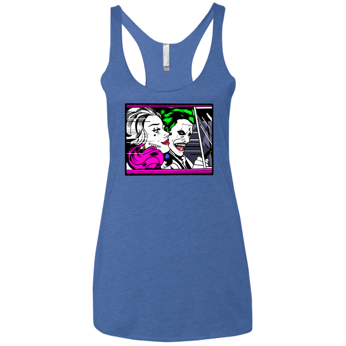 T-Shirts Vintage Royal / X-Small In The Jokecar Women's Triblend Racerback Tank