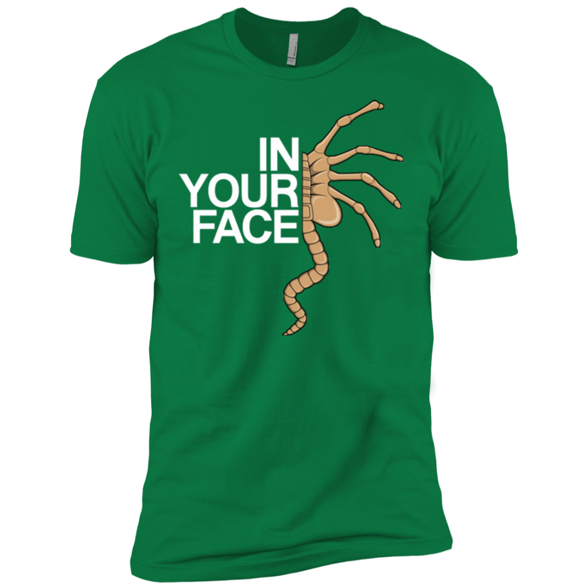 T-Shirts Kelly Green / X-Small IN YOUR FACE Men's Premium T-Shirt