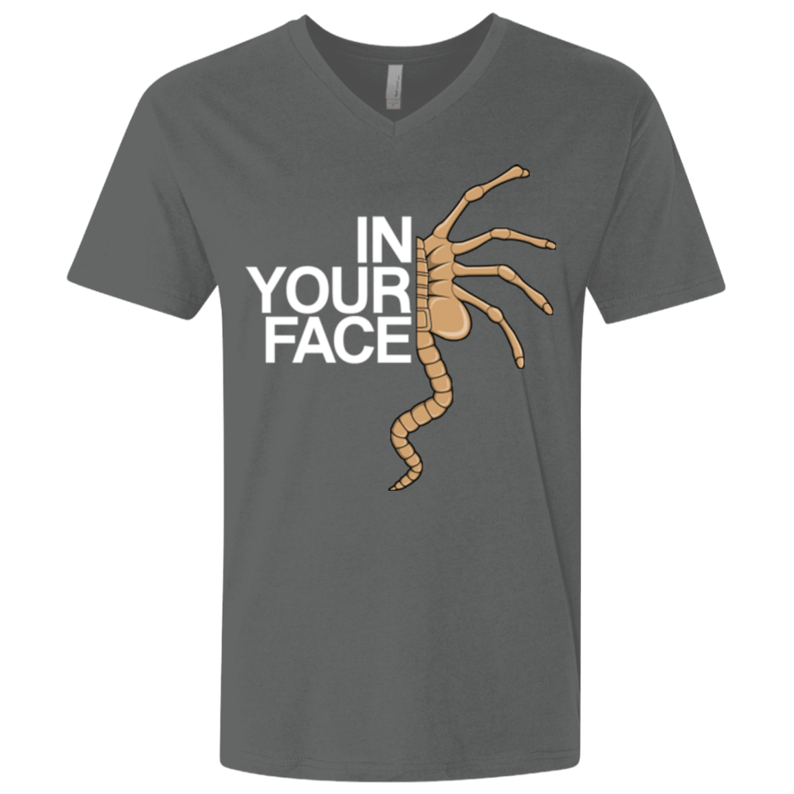 T-Shirts Heavy Metal / X-Small IN YOUR FACE Men's Premium V-Neck