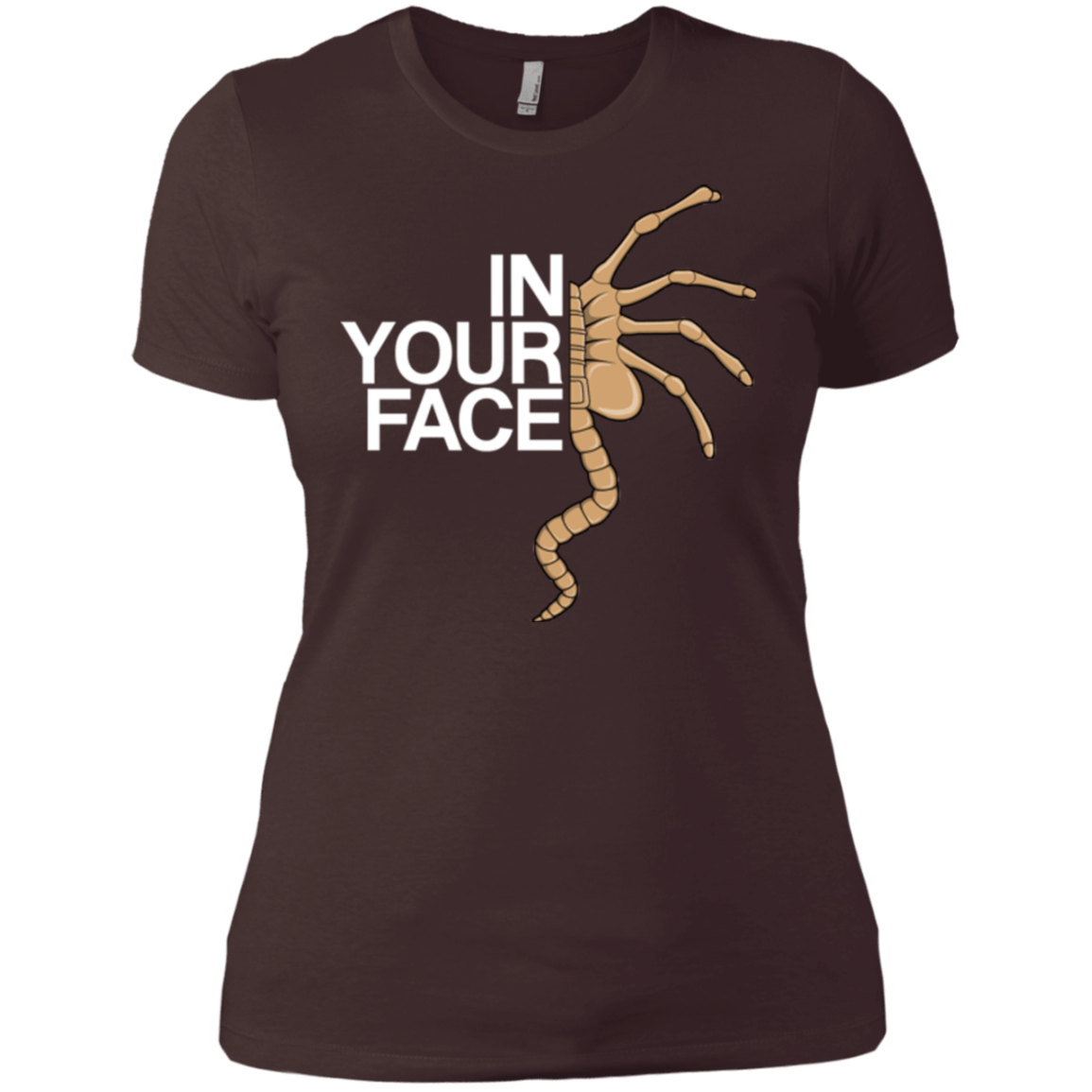 T-Shirts Dark Chocolate / X-Small IN YOUR FACE Women's Premium T-Shirt