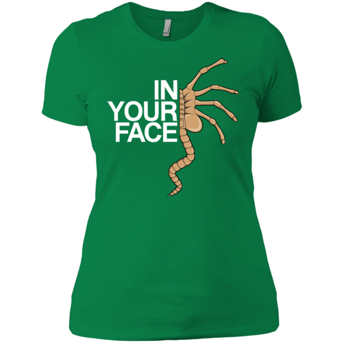 T-Shirts Kelly Green / X-Small IN YOUR FACE Women's Premium T-Shirt