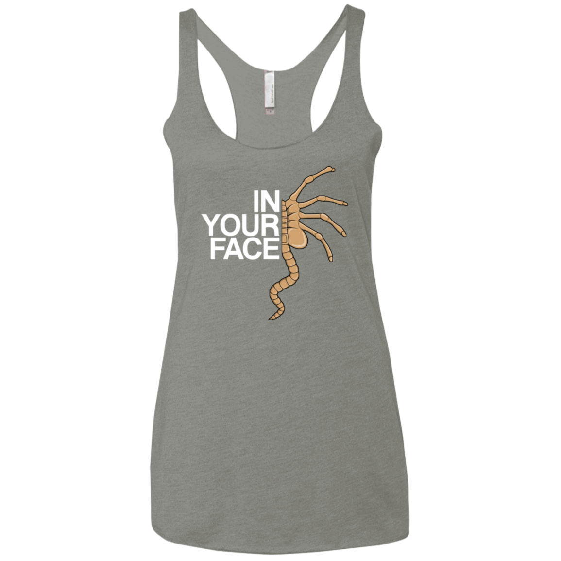T-Shirts Venetian Grey / X-Small IN YOUR FACE Women's Triblend Racerback Tank