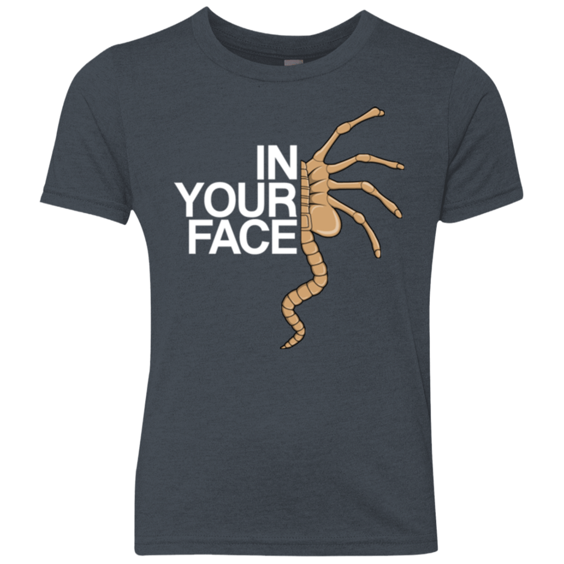 T-Shirts Vintage Navy / YXS IN YOUR FACE Youth Triblend T-Shirt